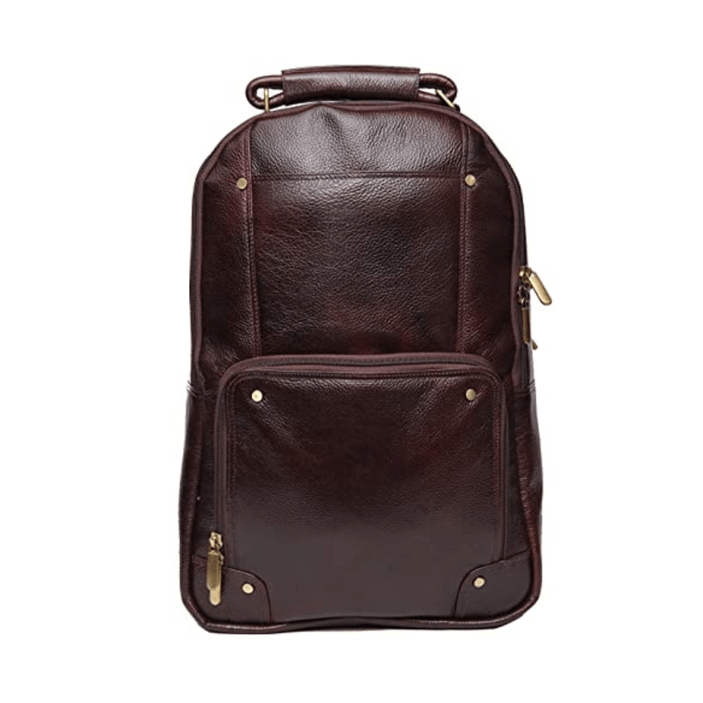 Genesis Leather Backpack -Brown